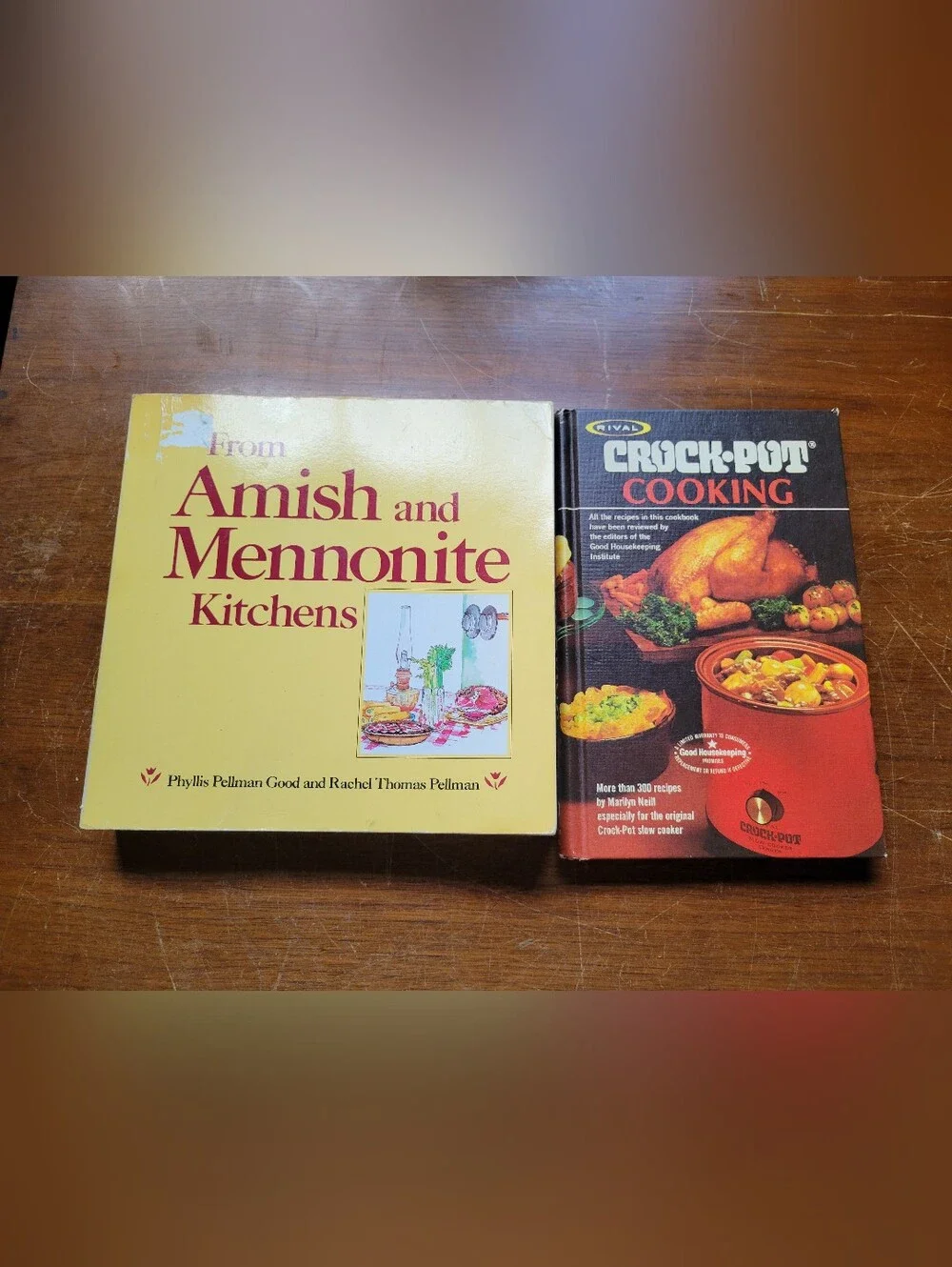 Rival Crock-Pot Cooking Cookbook 1975 Hardcover/From Amish & Mennonite Kitchens